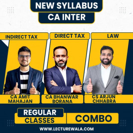CA Inter Coprtporate and Other Law And Direct Tax &amp; Indirect Tax By CA Bhanwar Borana, CA Amit Mahajan &amp; CS Arjun Chhabra 