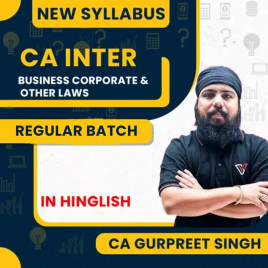 CA Gurpreet Singh Business Corporate And Other Laws Regular Plus Batch For CA Inter 