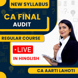  CA Aarti Lahoti Audit Hinglish Full Coverage Marathon Batch For CA Final 