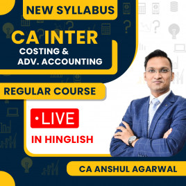CA Anshul Agarwal Costing &amp; Adv Accounting Regular Batch Combo For CA Inter 