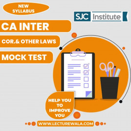 SJC Institute CA Inter Corporate &amp; Other Laws (Paper 2) - Mock Test