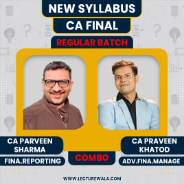CA Parveen Sharma Financial Reporting (FR) &amp; CA Praveen Khatod AFM Regular Batch For CA Final 