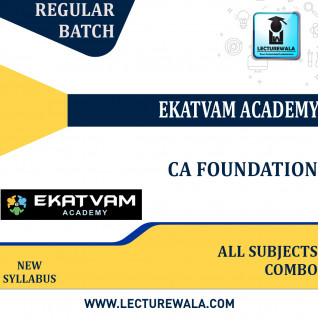 CA Foundation All Subject Combo Full Course By Ekatvam Academy: Pendrive / Google Drive.