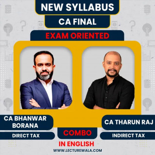 CA Final DT & IDT Exam- Oriented Batch By CA Bhanwar Borana & CA Tharun Raj : Full English