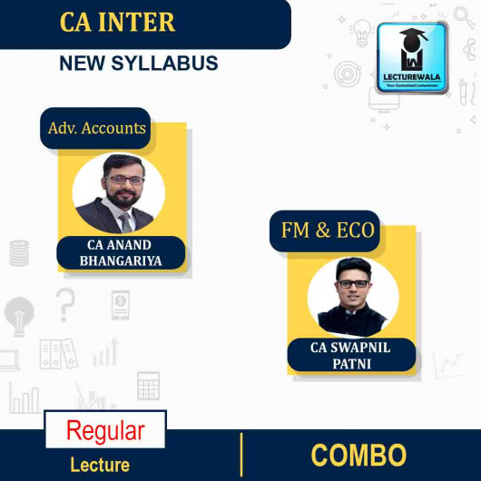 CA Inter FM-ECO & Adv. Accounts Combo Online Live Streaming Batch : Video Lecture + Study Material By CA Swapnil Patni and CA Anand Bangariya (For Nov. 2021 & May 2022)