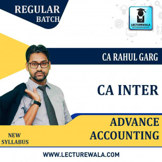 CA Inter Advance Accounts New Syllabus Regular Course : Video Lecture + Study Material by CA Rahul Garg (For Nov. 2022 & May 2023 ) 