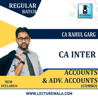 CA Inter Adv. Accounts & Accounts Combo Regular Course : Video Lecture + Study Material By CA Rahul Garg (For May / Nov 2023)
