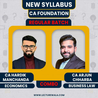 CA Foundation Business Law & Accounts by CA Arjun Chharba & CA Hardik manchanda Regular Batch : Online classes