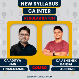 CA Abhishek Bansal Auditing &amp; CA Aditya Jain Financial Management regular Online Combo Classes For CA inter