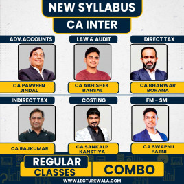 CA Inter Both Group All Subjects Regular Online Combo Classes By CA Parveen Jindal, CA Abhishek Bansal, CA Sankalp Kanstiya, CA Bhanwar Borana, CA RajKumar &amp; CA Swapnil Patni