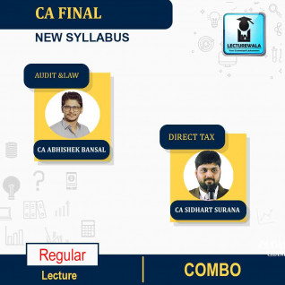 CA Final Direct Tax + International Tax & Audit And Law Combo Regular Course By CA Siddharth Surana & CA ABHISHEK BANSAL : Pendrive/Online classes.