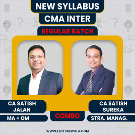 CA Satish Jalan MA + OM &amp; CA Satish Sureka SM Regular Combo Classes For CMA Inter Online Classes