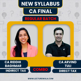 CA Arvind Tuli Direct + International &amp; CA Riddhi Baghmar IDT Taxation Combo Regular Batch For CA Final