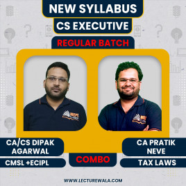 CS Executive New Syllabus Module - 2 All Subjects Regular Online Combo Classes By CA/CS Dipak Agarwal &amp; CA Pratik Nave