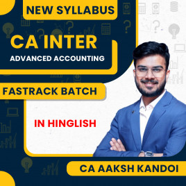 CA Inter Advanced Accounts Fastrack Batch by CA Aakash Kandoi