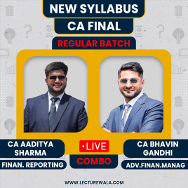 CA Final Regular Batch Fr by CA Aditya Sharma &amp; AFM By CA Bhavin Gandhi 