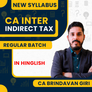 CA Inter New Syllabus Indirect Tax Regular Course By CA Brindavan Giri: Pen drive / Google drive.