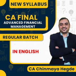  CA Final New Syllabus Advanced Financial Management Regular Batch By CA Chinmaya Hegde : Online Classes