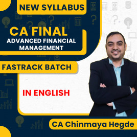 CA Final Advanced Financial Management Fastrack Classes By CA Chinmaya Hegde : Online Classes