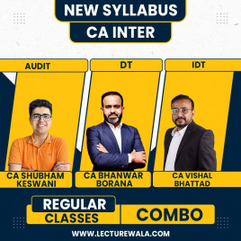 CA Bhanwar Borana Direct Tax &amp; CA Vishal Bhattad Indirect Tax &amp; CA Shubham Keswani Auditing Regular Online Combo Classes For CA Inter
