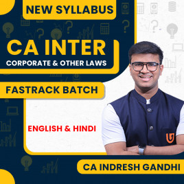 CA Indresh Gandhi Corporate &amp; Other Law Fastrack Online Classes For CA Inter