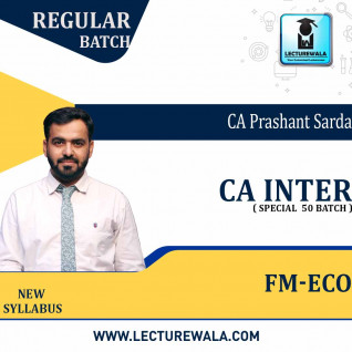 CA Inter Fm-Eco Regular Course : Video Lecture + Study Material By CA Prashant Sarda (For Nov. 2022 & May 2023 )