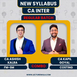 CA Inter Costing FM-SM by Kapil Goyal & Audit By CA Ashish Kalra For CA Inter : Online Classes