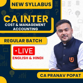 CA Pranav Popat Cost &amp; Management Accounting Regular Batch Classes For CA Inter