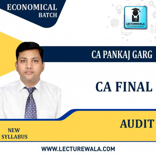 CA Final Audit (Economical Batch) By CA Pankaj Garg : Pen Drive / Online Classes