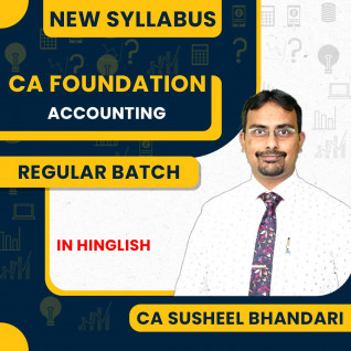 CA Susheel Bhandari Accounting New Syllabus Regular Online Classes For CA Foundation