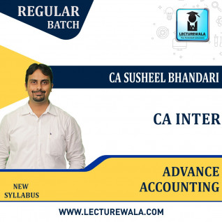CA Inter Advance Accounting Regular Course By CA Susheel Bhandari : Pen drive / online classes.