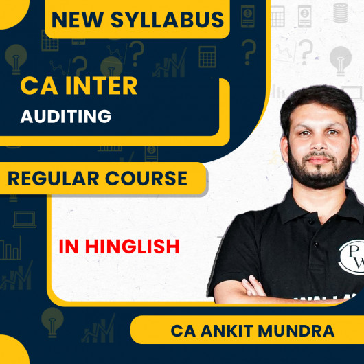 CA Intermediate Udesh Regular Sep 2025 (Group 2) Auditing and Ethics by Pw : Online Classes