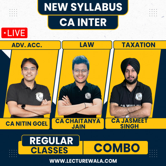 CA Inter Pro Udesh Regular May 2026 Group 1 Combo by Pw : Online Classes