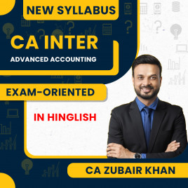 CA Zubair Khan Advanced Accounting Exam Oriented Online Classes For CA Inter New Syllabus