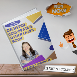 CA Preeti Aggarwal Corporate &amp; Other Laws Book For CA Inter : Study Material