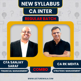 CA Inter New syllabus FM-SM regular Classes By CFA Sanjay Saraf &amp; CA RK Mehta : Online Classes
