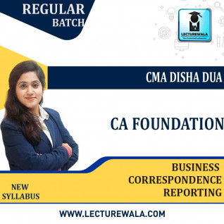 CA Foundation BCR Regular Course : Video Lecture + Study Material By CMA Disha Dua (For Nov. 2022 & May 2023)