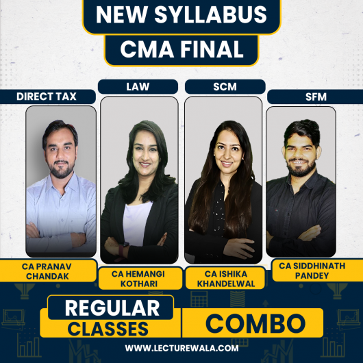  Pranav Chandak Academy Group 3 Combo Regular Batch For CMA Final 