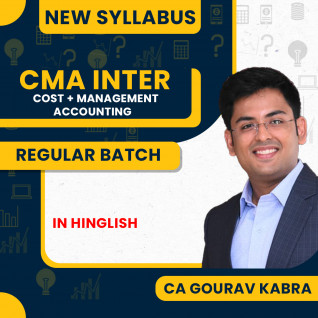 CA Gourav Kabra COST & MA Combo Regular Batch For CMA Inter