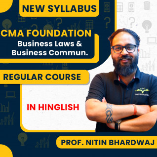 Prof. Nitin Bhardwaj Fundamentals Of Business Laws & Business Communication Regular Batch For CMA Foundation 