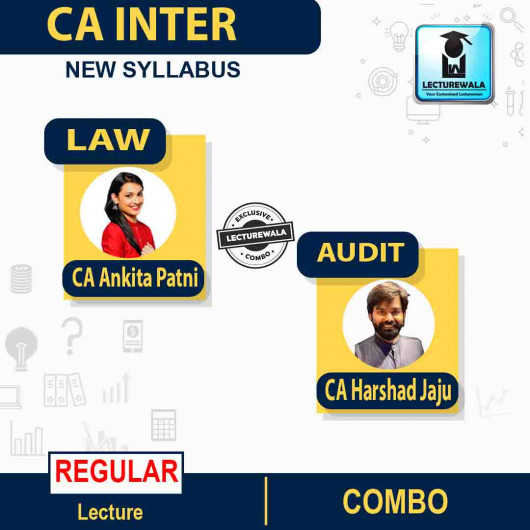 CA Inter Law & Audit Regular Course by CA Ankita Patni And CA Harshad Jaju : Pen drive / Online classes.