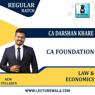 CA Foundation Law + BCR & Eco Combo Regular Course New Recording : Video Lecture + Study Material By CA Darshan Khare (Nov - 2022)