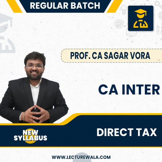 CA Inter New Syllabus Direct Tax Regular Course Pen drive / Online classes.