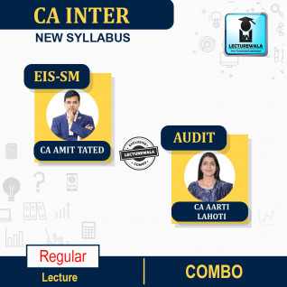 CA Inter Audit & Eis-Sm Combo Regular Course By CA Aarti Lahoti & CA Amit Tated : Pen Drive / Online Classes