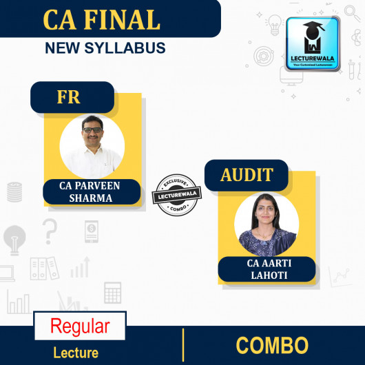 CA Final Audit & FR Combo Regular Course By CA Aarti Lahoti & CA Parveen Sharma : PEN DRIVE / ONLINE CLASSES. 
