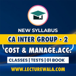 Grooming Education Academy Paper 4: Cost and Management Accounting Regular Online Classes For CA Inter
