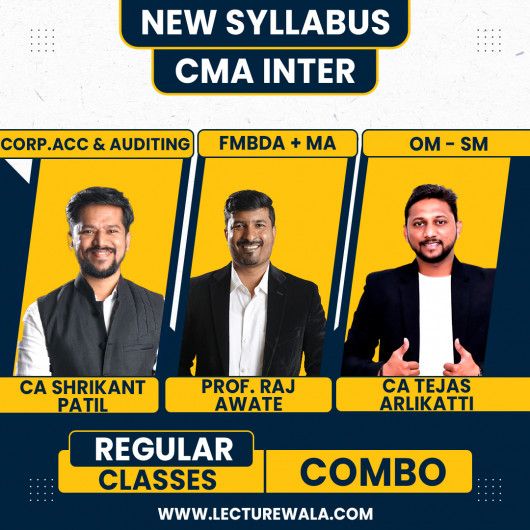 Inspire Academy Group-2 Regular Online Combo Classes For CMA Inter : Google Drive Classes