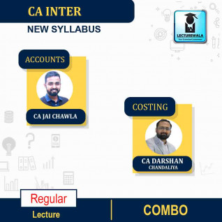 CA Inter Accounts And Costing Combo New Recorded Batch Regular Course By CA Jai Chawla & CA Darshan Chandaliya :Pen Drive / Online Classes