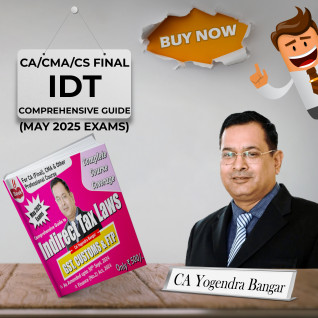 CA Yogendra Bangar Comprehensive Guide To Indirect Tax ( eBook ) For CA/CMA/CS Final MAY 2025 : Online Study Material