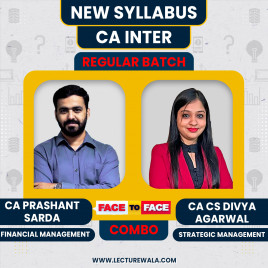 CA Prashant Sarda FM &amp; CA CS Divya Agarwal SM Face To Face Regular Course For CA Inter Online Classes